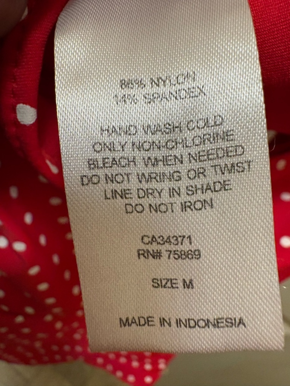 Betsey Johnson Red Polka Dot One Piece Swimsuit Size M Retro Pin Up Bow Cutout - Picture 10 of 11